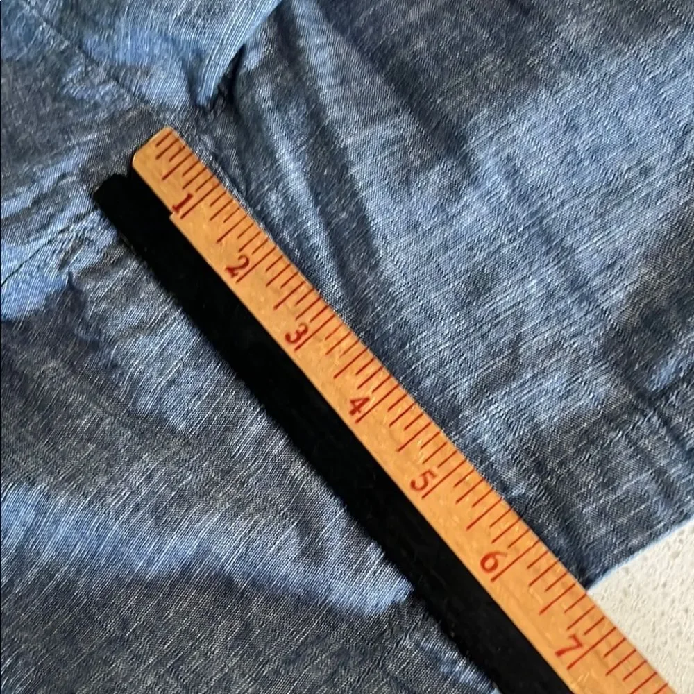 NWT Goodfellow & Co Linden Chambray Blue Flat Front Shorts Size 30/7